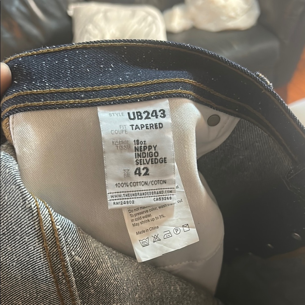 The Unbranded brand Neppy denim Men's Dark Blue Jeans - Picture 5 of 7